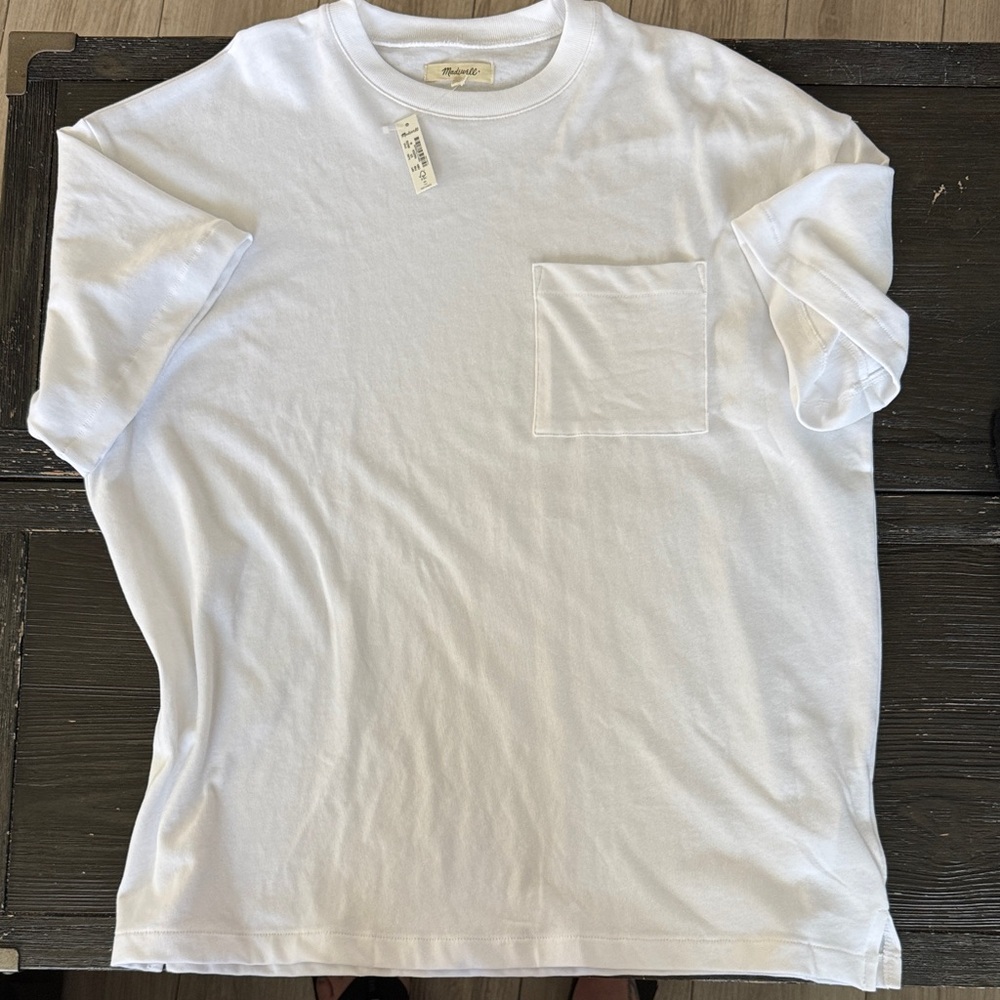 NWT Madewell size M oversized pocket tee
